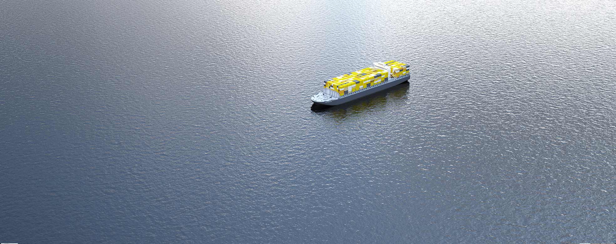 Ein Containerboot transportiert Seecontainer für einen Überseeumzug aus Hamburg ins Ausland. 