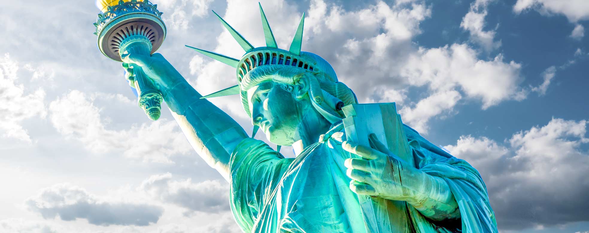 Freiheitsstatue als Symbolbild für einen Überseeumzug aus Hamburg in die USA. 